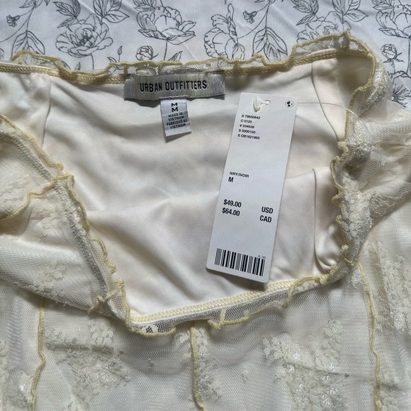 NWT Urban Outfitters Lace Mini Skirt - Picture 2 of 3